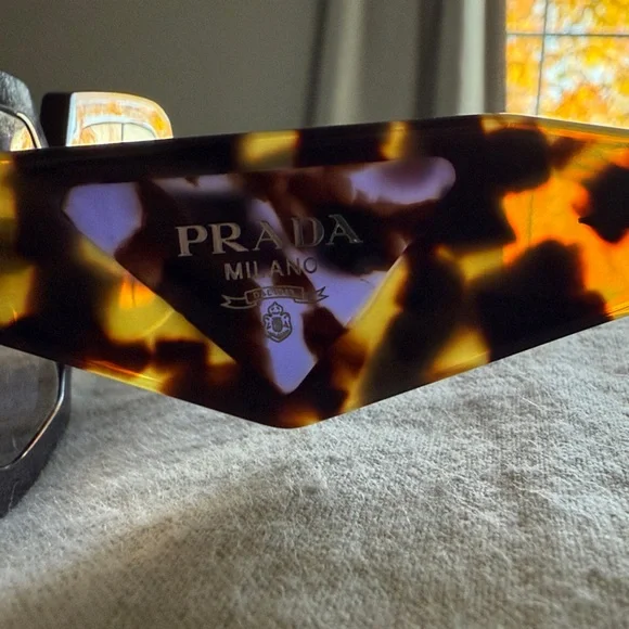 Prada Tortoiseshell Sunglasses with Purple Accents - Picture 2 of 4